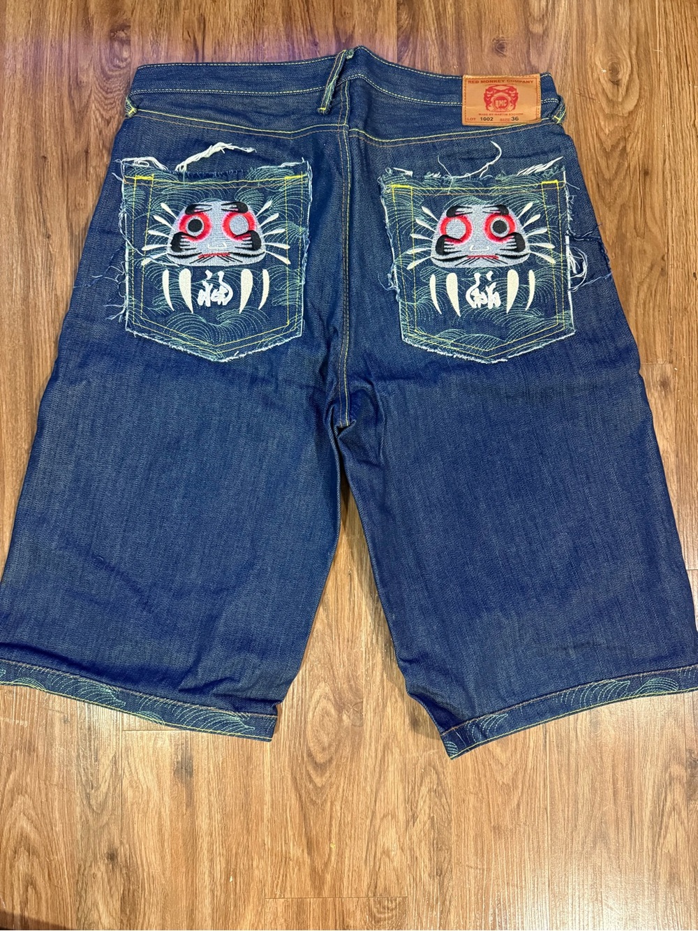 Vintage RMC Red Monkey Company Men's Denim Jean Shorts Size 36 Pre-owned.